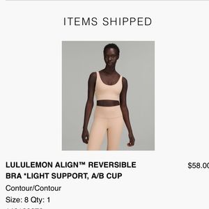 Lulu lemon align reversible bra